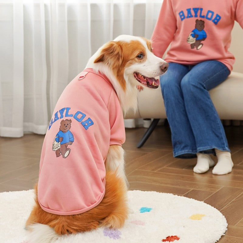 Moletons para Cães Grandes Outono Inverno Roupas de Luxo para Cães Casaco Quente para Animais de Estimação Jaqueta para Cães Grandes Roupas Esportivas ao Ar Livre Moletom para Cães