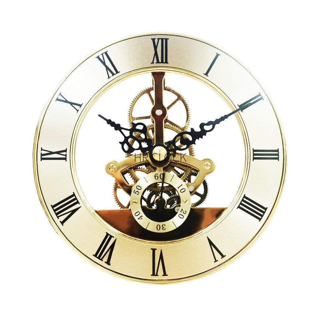 DIY Creative Mechanical Clock Ornament Frameless Metal Skeleton Clock Movement Home Silent Clock Living Room Office Decoration