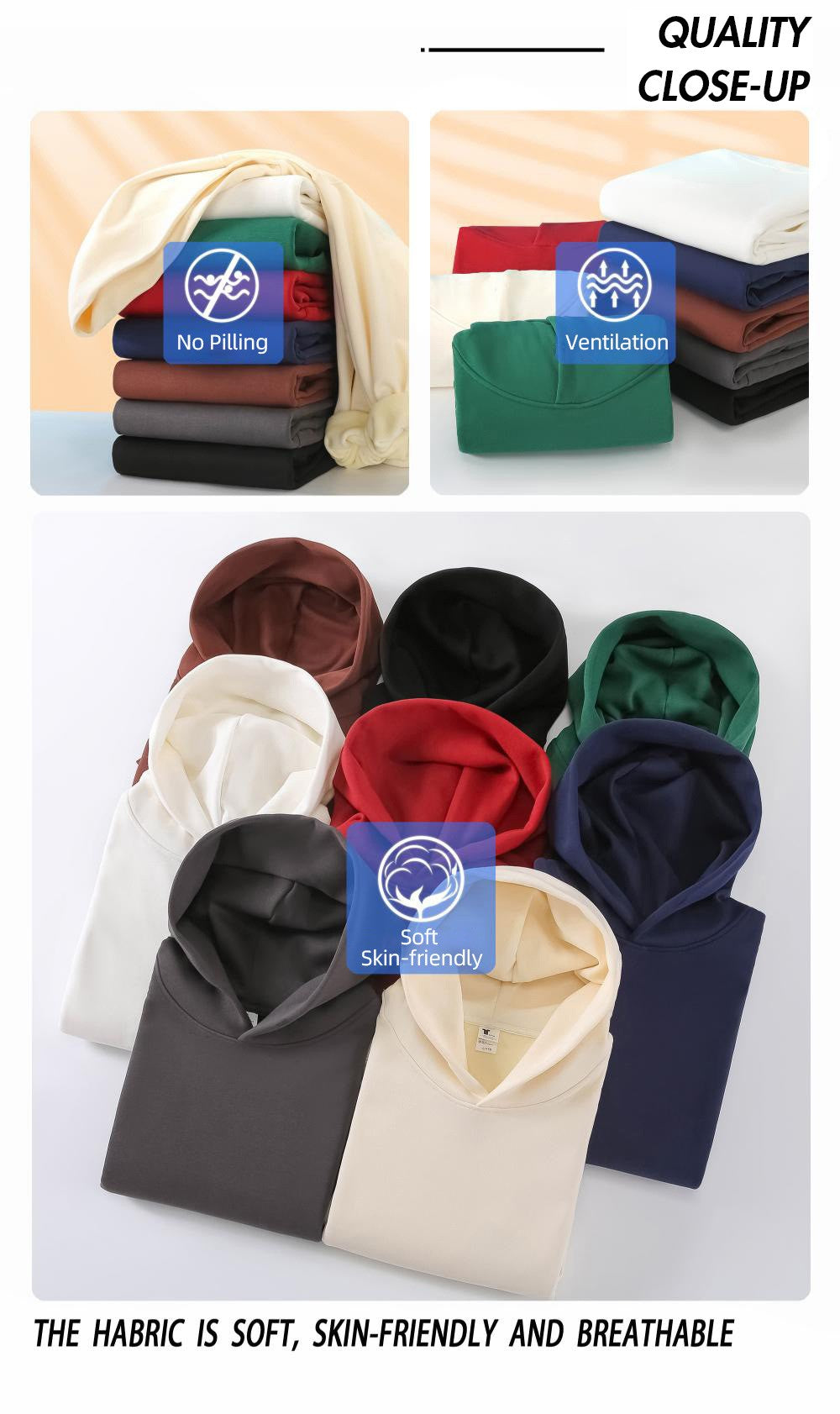 16.9oz 480gsm Heavy Weight Cotton Plus Velvet Hooded Sweater Men Thickened Tight Polar Fleece Pullover Hoodie Women Sweatshirt