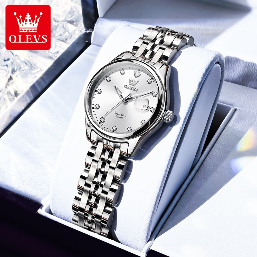 OLEVS Women Watch 5649 New Quartz Wristwatch Waterproof Luminous Date Ladies Watches Original Luxury Elegant Woman‘s Gifts