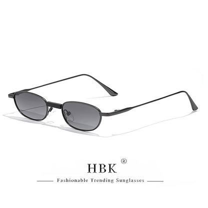 Óculos de Sol HBK New Retrô Polarizados Masculino Armação Pequena Lentes Tac Óculos de Sol Punk Feminino Pesca Óculos de Festa ao Ar Livre