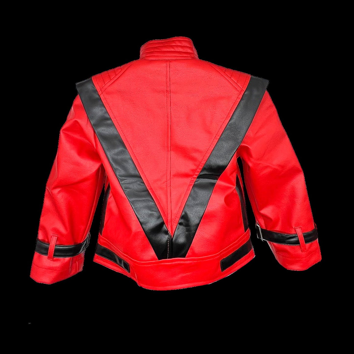 Michael Joseph Jackson Leather Red Thrilling Jacket, Suitable for 5-12 Year Boys Girls Kids ,Halloween Birthday Gift,