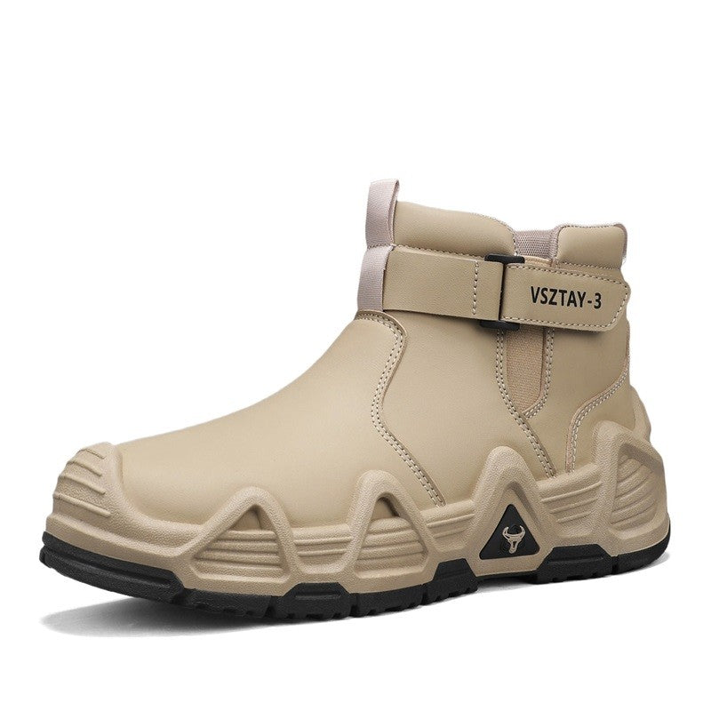 Men's casual sports shoes, high-top breathable outdoor hiking and mountaineering shoes, men's travel walking shoes