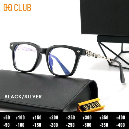 O-Q CLUB Reading Glasses for Men Optical Lenses With Medical Recipe Womens Sunglasses Women Women's Eyeglass Frame Shades Female