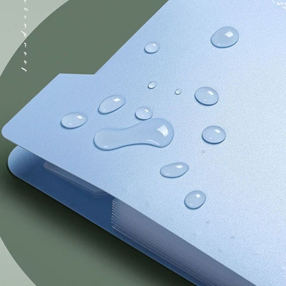 8 Grids Organ File Folder Document Organizer Large Capacity Paper Documents Folder Office School Supplies A4 Expanding File Bag