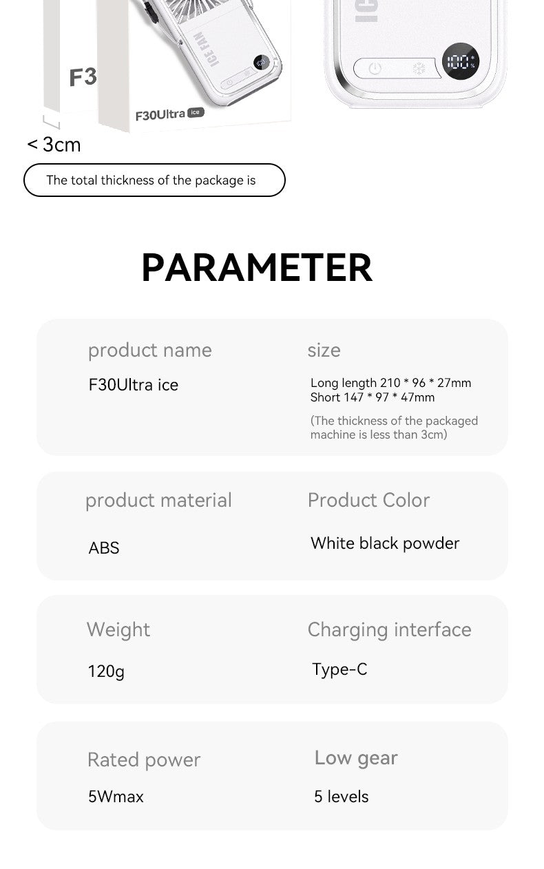 Folding Mini Cooling Air Fan Mobile Phone Holder Power Bank 3000mAh USB Rechargeable Cooling Handheld Desktop Fan with Lanyard