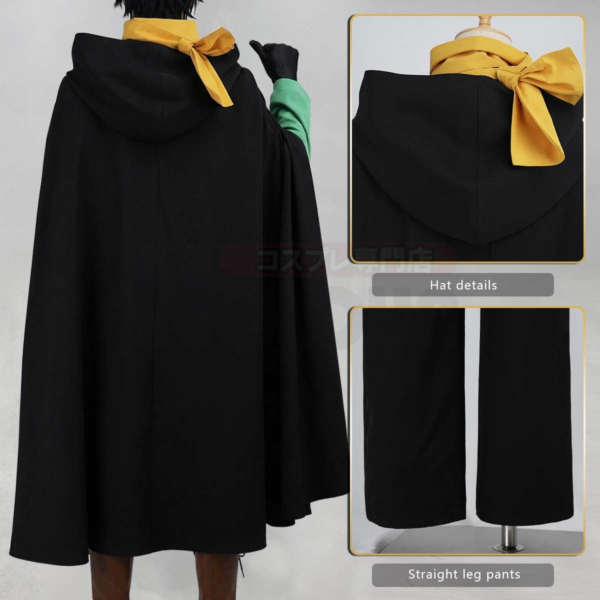HOLOUN Zero Anime Natsuki Subaru Cosplay Costume Black Cloak Vest Pants Scarf Gloves Halloween Christams Convention XS-3XL