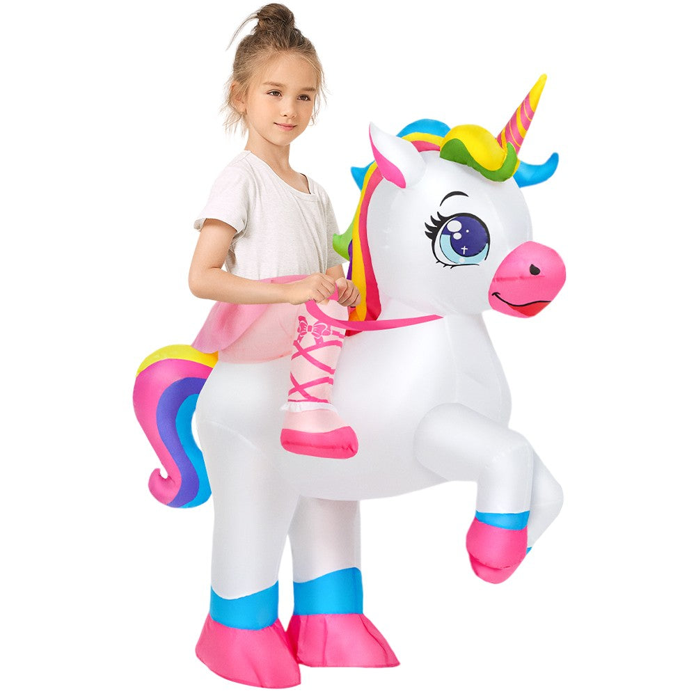 Kids Child Dinosaur Inflatable Costume Anime Purim Halloween Christmas Party Cosplay Costumes Dress Suits for Boys Girls