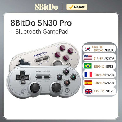 8Bitdo SN30 Pro Bluetooth Gamepad for Nintend Switch 2 Wireless Game Controller Joystick for NS MacOS Android Steam Raspberry Pi