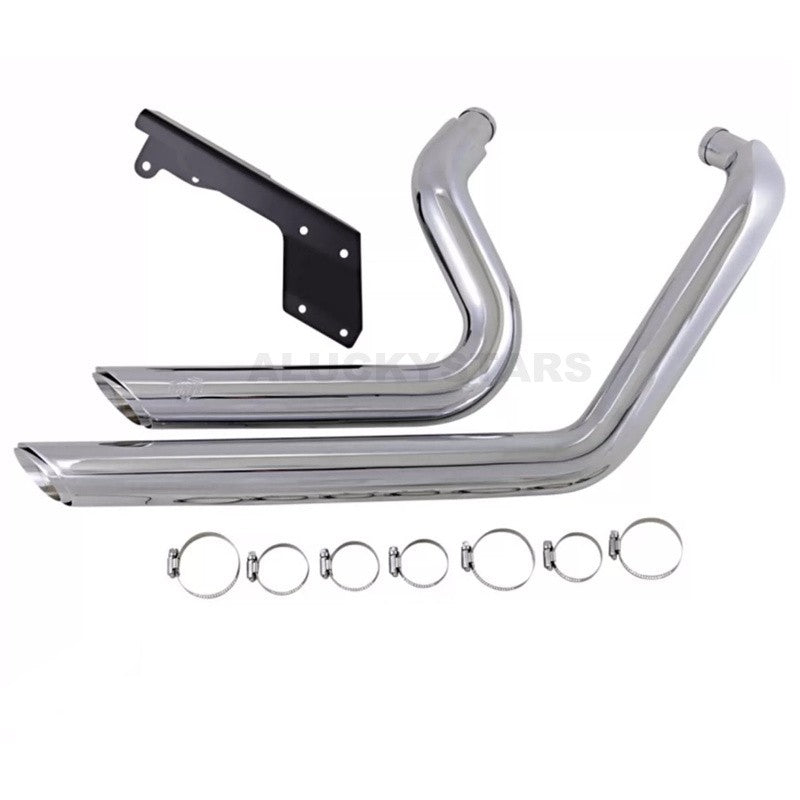 Black Chrome Motorcycle V-H Dual Exhaust System Muffler Exhaust Pipe For Harley Sportster XL1200 XL883 Iron XL 1200 883 X48 V72