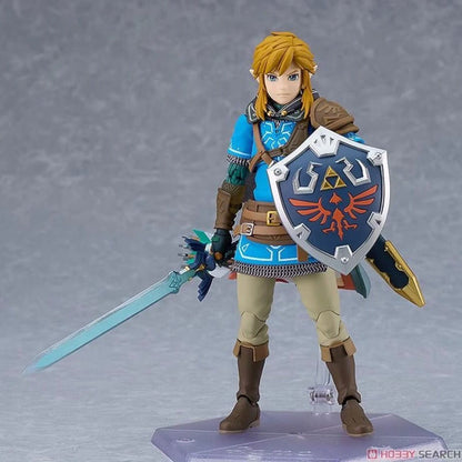 Boneco Articulado The Legend Of Zelda Tears Of The Kingdom Figma 626 Link Figures Breath Of The Wild Anime Figure Coleção Presente