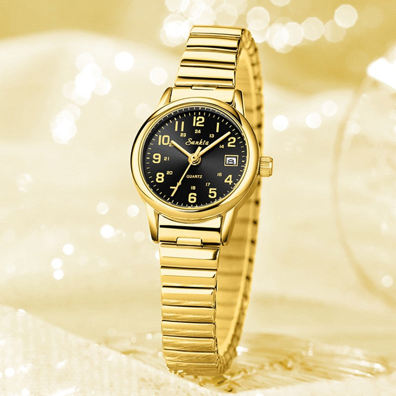 SUNKTA Women's Quartz Wristwatches Top Brand Luxury Bracelet Watch Gift For Women Fashion Simple Sport Waterproof Ladies Watch
