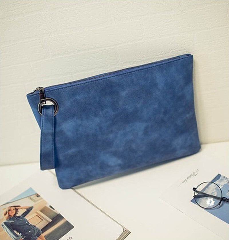 Fashion solid women's clutch bag leather women envelope bag clutch pu leather bag female Clutches sac Immediately shipping