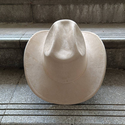 Suede Cowboy Hat Double Concave Top Classic Vintage Mens Womens Western Cowboy Hat ?????????? ?????