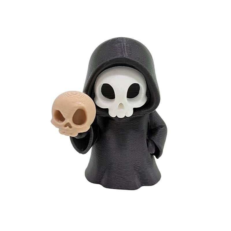 Hot Gothic Grim Reaper Figurines, Cute Skeleton Desk Decor, Skeleton Statue, Spooky Small Halloween Ornament, Halloween Gift