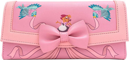 Mochila Loungefly Mini Princessa Gus e Jaq Teacup 70º Aniversário Lenticular Série Cinderela