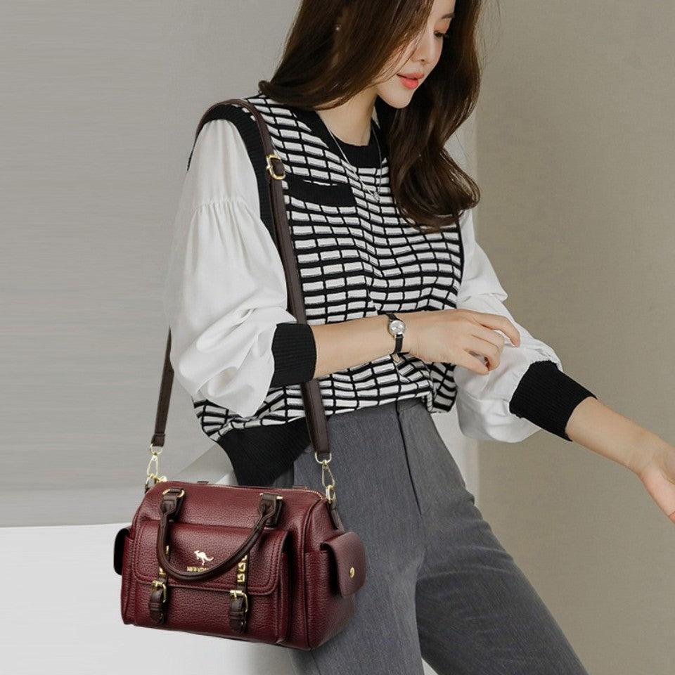 Luxury Designer Soft Pu Leather Shoulder Crossbody Messenger Bags for Women 2026 High Quality Casual Ladies Purses and Handbags