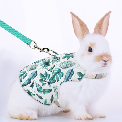 A Set of Stylish Printed Breathable Pet Rabbit Chest and Back for Outdoor Use