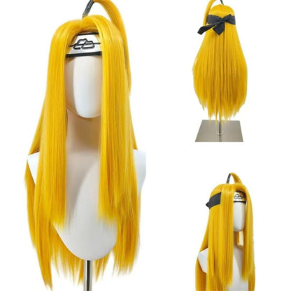 HOKAGE NINJA Peruca Cosplay Deidara Peruca Sintética Longa Lisa Anime Coser Fibra Resistente ao Calor Peruca de Alta Qualidade Festa Diária