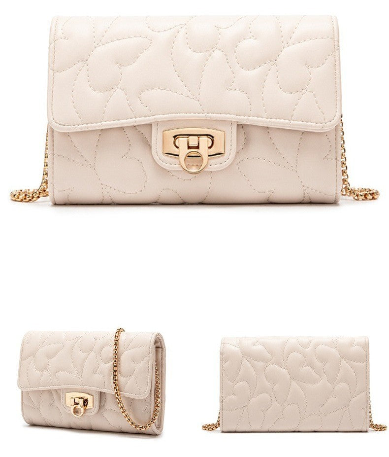 Women's Fashionable Casual Embroidered Butterfly Pattern Shoulder/crossbody Chain Small Square Bag, Mini Clutch