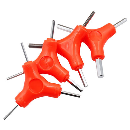 Chave Allen 3 em 1 Trident 2.5/3/4/5/6/8mm Conjunto de Chaves Sextavadas Ferramentas de Manutenção de Bicicletas em Aço Carbono