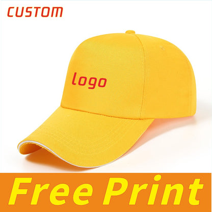 Classic Duck Tongue Hat Tennis Hat Sun Hat Customized Print Logo Icon Personalized Custom Embroidery