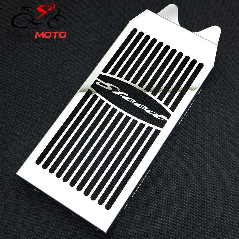 Motorcycle Steel Skull Radiator Grill Cover Guard Protector For HONDA Shadow VT600 VLX400 VLX600 Steed 400 600 1988 - 2007