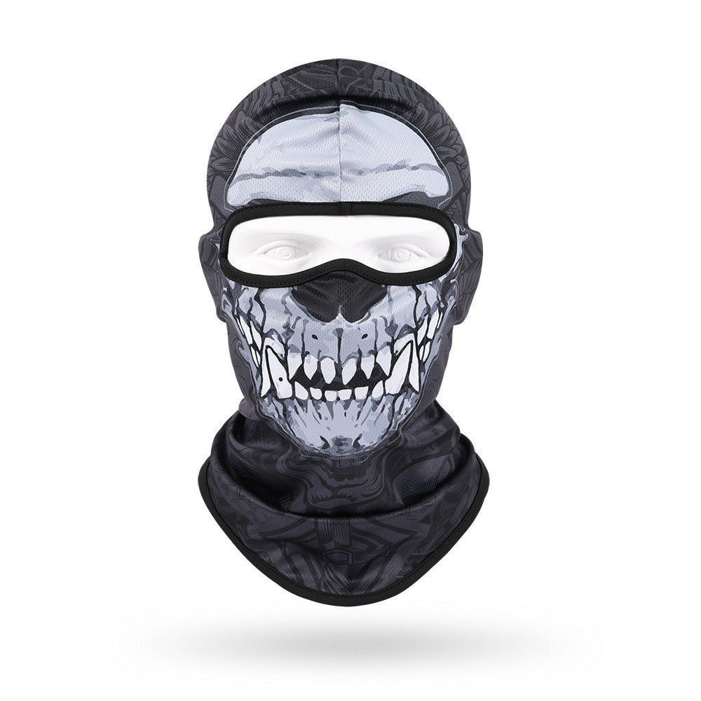 Quick-Dry Skull Face Mask - Breathable Sun Protection for Cycling & Outdoor Sports