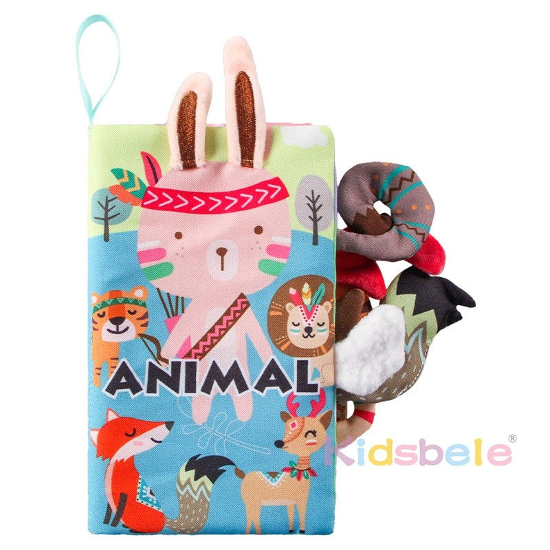 Soft Baby Books 0-6 Months Infants Toy 0 to 12 Months Crinkle Cloth Books For Newborns Stroller Toys Tummy Time  Sensory Toys