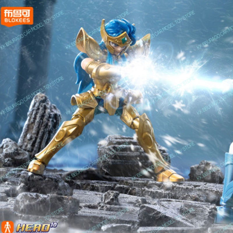 Blokees Saint Seiya Galaxy Ver 3 Ver 2 Bonecos de Ação Camus Hoyoga Dohko Milo Shiryu Atena KIKI Presente para Fãs de Anime