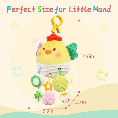 Car Seat Toys Newborn Toys Stroller Toy Baby Toys Carseat Toy for Infants for Carseat Stroller Crib with Music Rattles Teether