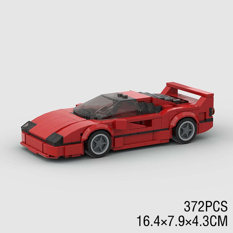 MOC Carro Esportivo de Corrida Veículo Cidade Speed Racer Modelo Técnico Blocos de Construção Tijolos Supercarro F1 Brinquedos Infantis Presentes para Meninos NSX