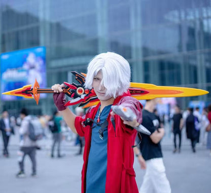 Devil May Cry 5 Dante Cosplay Costume Game DMC 5 Dante Wig Windbreaker Gloves Top Pants Disguise Suits Party Fantasia Outfits