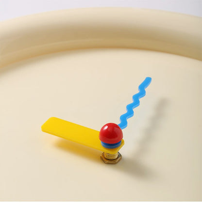 New Wall Mounted Clock Stand Creamy Style Clocks Home Decoration Desktop Silent Wall Decororation Home Decor Items Wall Clock