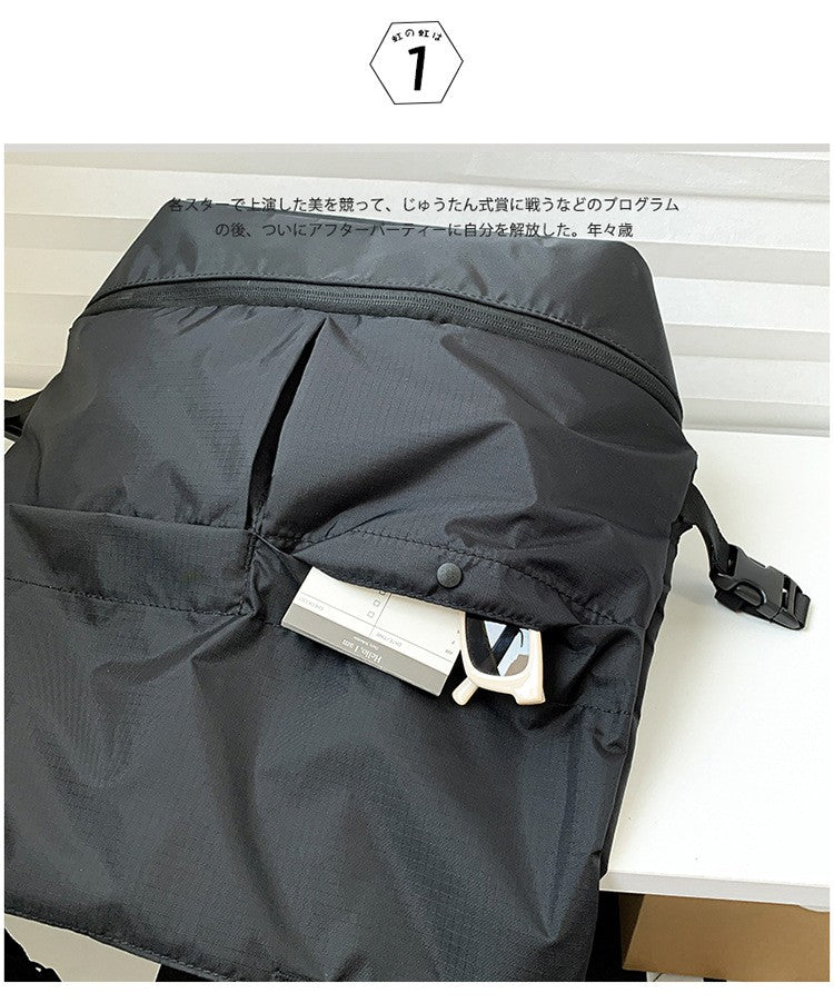 Mochila Feminina e Masculina Grande Capacidade Unissex Mochilas Nylon Impermeável Bolsa Esportiva Bolsas Escolares Tendência Portátil Lazer Viagem Bolsa de Mão