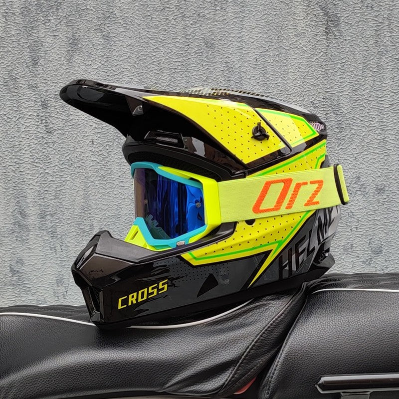 Capacete de motocross off-road, capacete de ciclismo speed downhill DH, capacete full face rally off-road