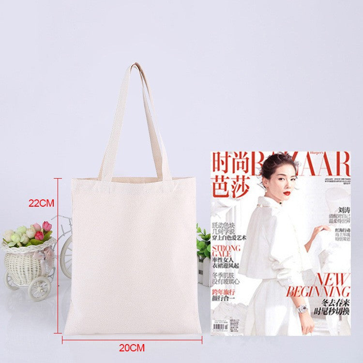 Wholesale Custom 50pcs/Lot Reusable Cotton Grocery Shopping Bags Printed logo High capacity Canvas Tote Bag
