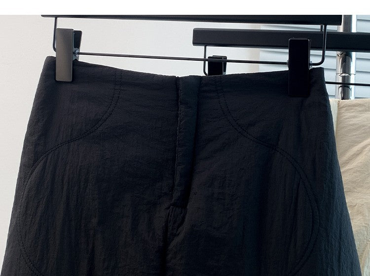 Artistic Long Thiened down Cotton f Skirt plus Size Women's Winter New Sle Fluffy Warm A-Line Skirt Commute Sle