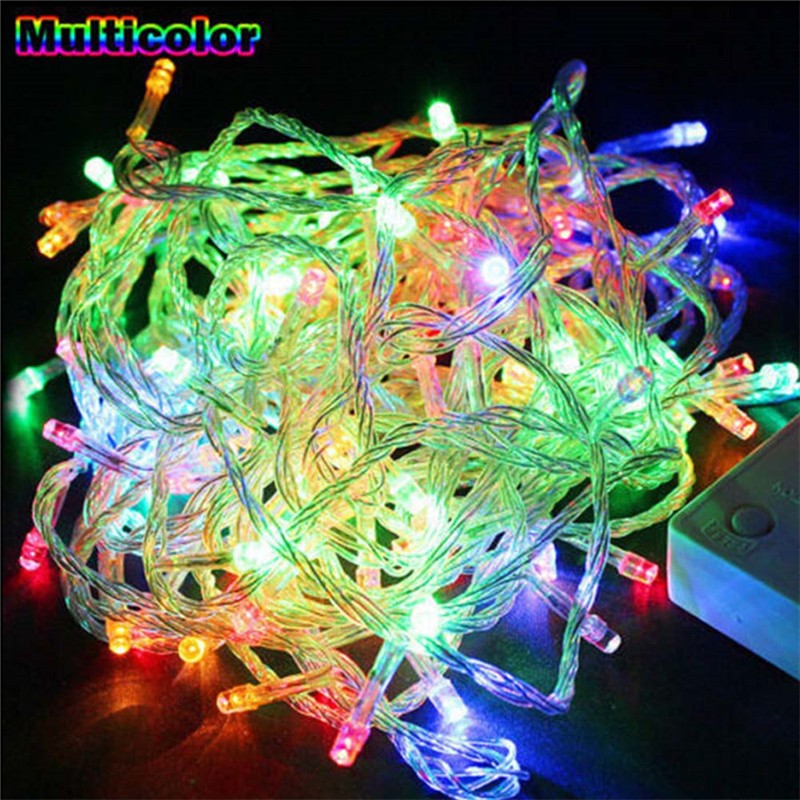 110V 220V 10M 100 Led String Garland Christmas Tree Chain Fairy Light  Waterproof Home Garden Party Outdoor Holiday Decoration