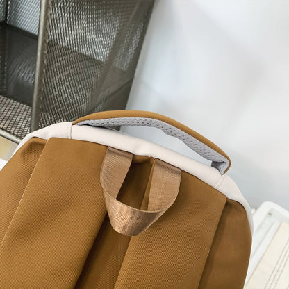 Mochila de Computador Original, Grossa e de Grande Capacidade, Estilo Universitário, Adequada para Estudantes Universitários em Deslocamento, Mochila Portátil para Atividades ao Ar Livre