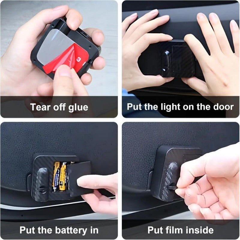 Luz Projetora LED para Motocicleta, Lâmpada de Projeção Asas de Anjo, Luz Decorativa de Modificação para Moto e Patinete Elétrico