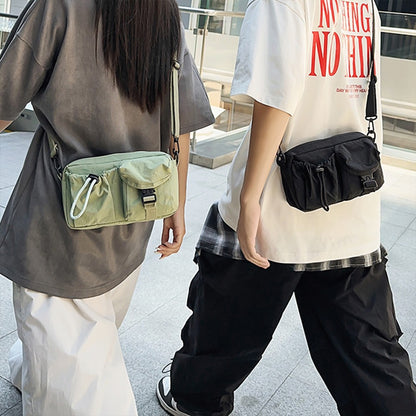 Sports Crossbody Bag, Workwear Style Design, Single Shoulder Bag, Multifunctional Lightweight Chest Bag, Mobile Phone Bag