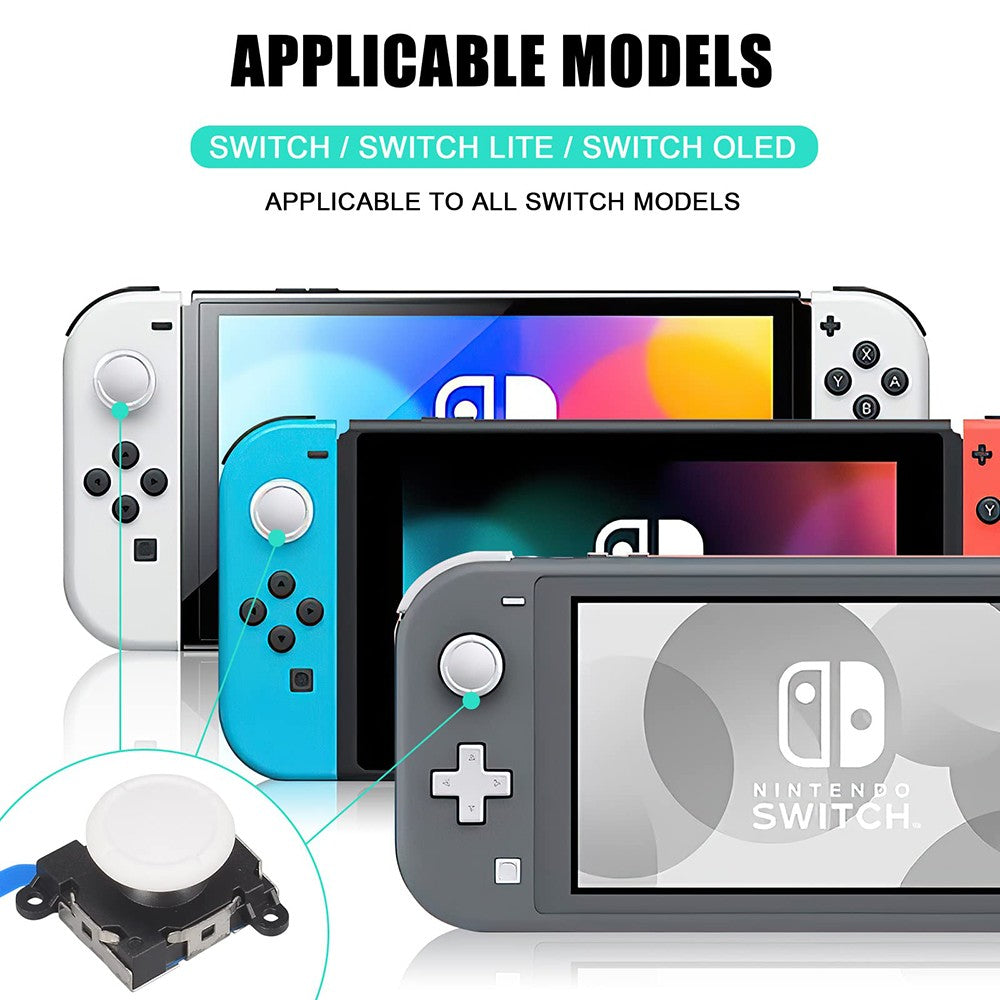 8pcs Replacement 3D Analog Joystick for Nintendo Switch/OLED/Lite JoyCon Thumb Stick Controller Repair Parts Accessory
