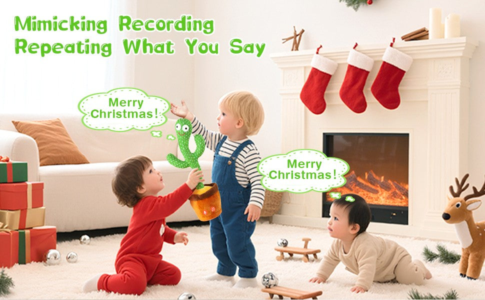 Talking, Recording ,Dancing Cactus Toys, Children's Electronic Plush Cactus Toys, 120 Songs, Children's Birthday Gifts