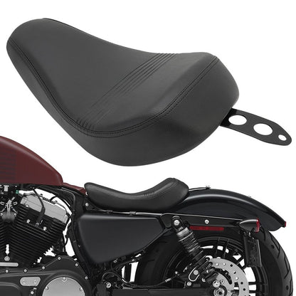Banco Solo Preto Dianteiro para Piloto/Condutor de Moto para Harley Sportster XL 1200 883 72 Forty Eight 2016 em diante