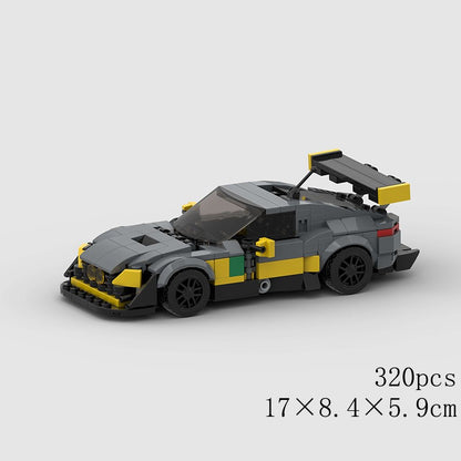 MOC Speed Sports Super Carro de Corrida Blocos de Montar DIY Tijolos Cidade Rally Técnico Grande Veículo de Corrida Presente de Natal Brinquedo