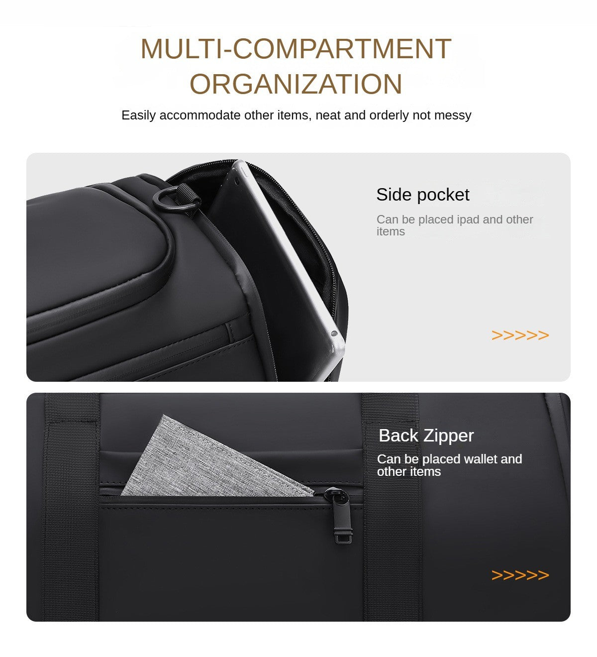 Customized High-end Men's Gym Bag Logo Fitness Bag Sports Bag Dry And Wet Travel Handbag Business Handbag Printed Name