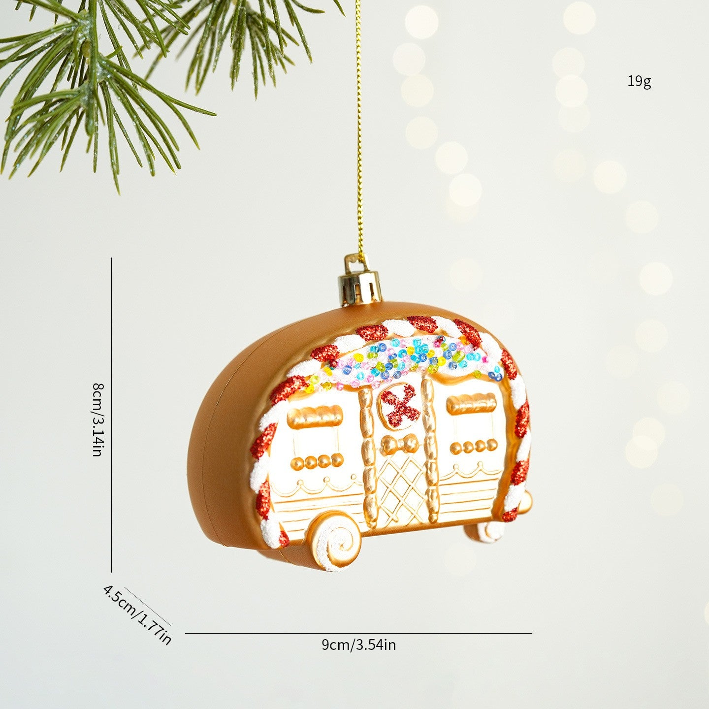 Christmas Atmosphere Balloon Dog Small Pendant Christmas Tree Snowflake House Pendant Small Ornament Wreath Accessory