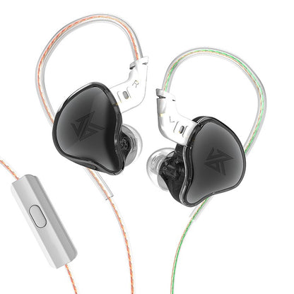 KZ EDC  EDCX Wired Headset Hanging In Ear Earbuds Headphones With Microphone Game Sport Monitor Noice Cancelling Earphones