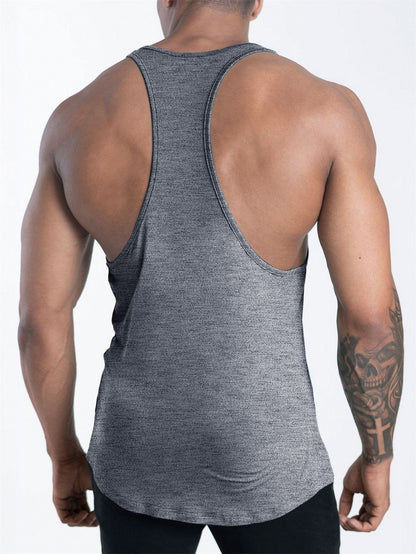 Quick Dry Bodybuilding Tank Top Men Gym Fitness Sport Sleeveless Shirt Male Casual Skinny Stringer Singlet Vest Workout Clothing
